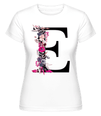 Fleurs Initiale E ·  T-shirt Shirtinator femme