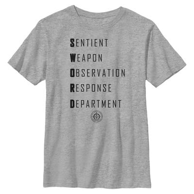 Marvel - WandaVision - Texte Sword Acronym - Enfant T-shirt - Gris chiné - Devant
