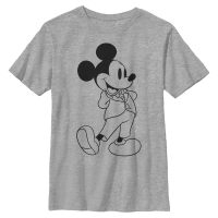 Disney - Mickey Mouse - Mickey Mouse Formal Mickey - Kids T-Shirt - Heather grey - Front