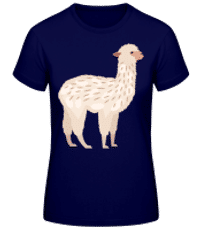 alpaka - Dámske basic tričko - Namornícka modrá - Predné