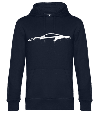 'McLaren 650S' Silhouette - Sweat à capuche standard homme - Bleu marine - Devant