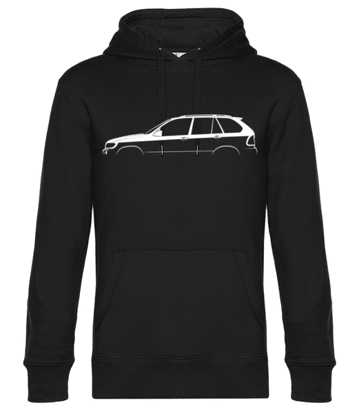 Aperçu: 'BMW X5 (E53)' Silhouette - Sweat à capuche premium Unisexe - Noir - Devant