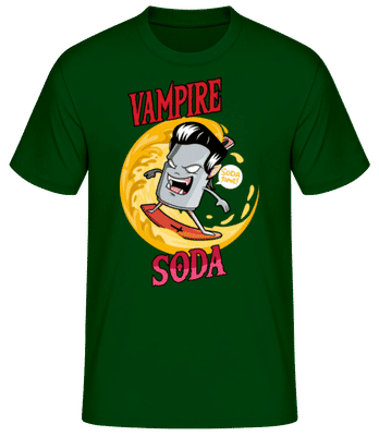 Vampire Soda - Männer Basic T-Shirt - Flaschengrün - Vorne