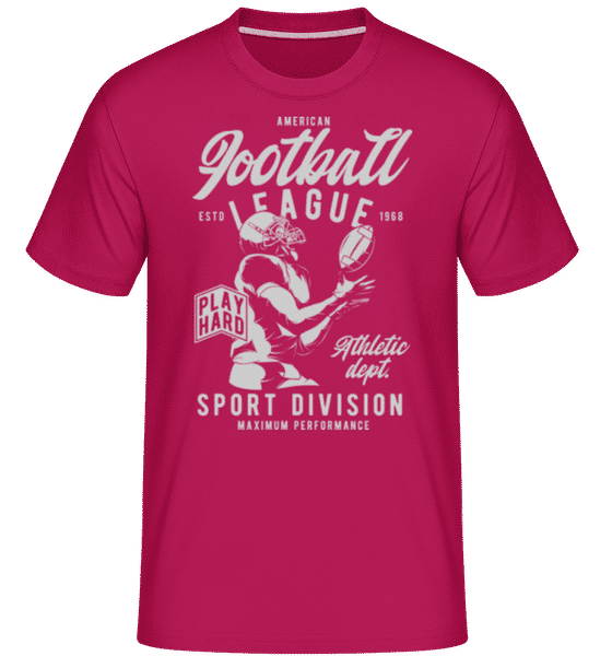 Preview: Football League -  Shirtinator Men's T-Shirt - Magenta - Front