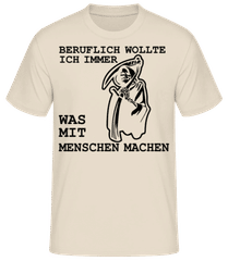 Beruflich Mit Menschen Sensenmann · Männer Basic T-Shirt
