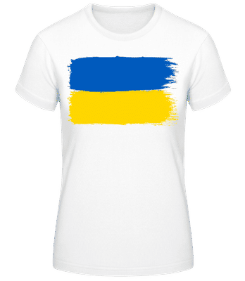 Drapeau Ukraine - T-shirt standard Femme - Blanc - Devant