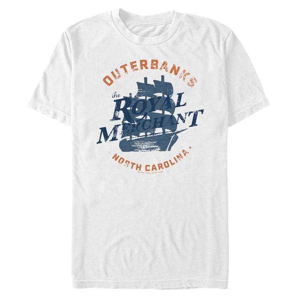 Preview: Netflix - Outer Banks - Logo The Royal Merchant - Men's T-Shirt - White - Front