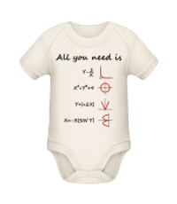 All You Need Is Love - Bio body pre deti - Krémová - Predné