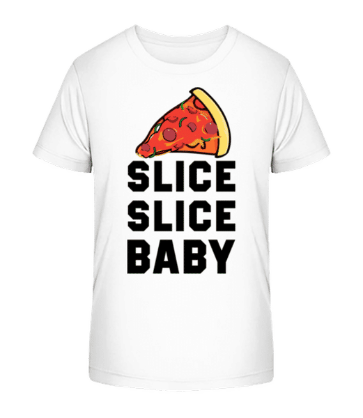 Aperçu: Pizza Slice Slice Baby - T-shirt bio Enfant Stanley Stella 2.0 - Blanc - Devant