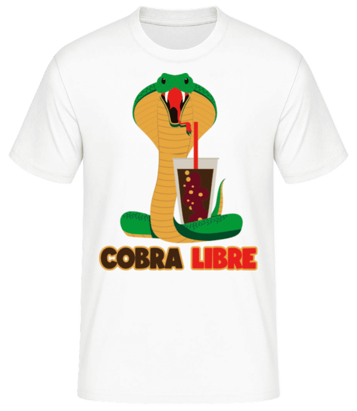 Vorschau: Cobra Libre - Männer Basic T-Shirt - Weiß - Vorne