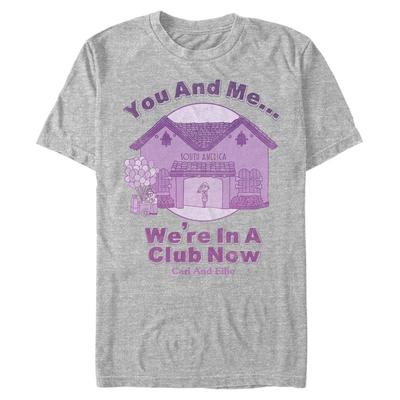 Pixar - Up - Carl & Ellie Carl Ellie Zoo - Hombres Camiseta - Gris moteado - delante