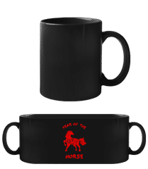 Chinese Zodiac Year Of The Horse · Black Mug