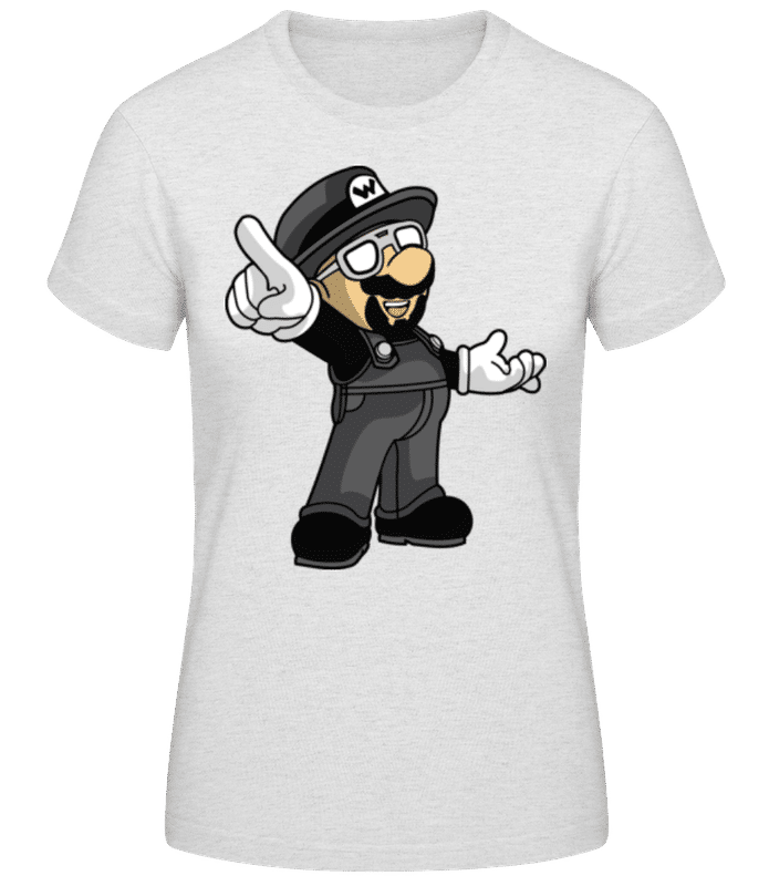 Preview: Super Mario Walter White - Women's Basic T-Shirt - Heather grey - Front