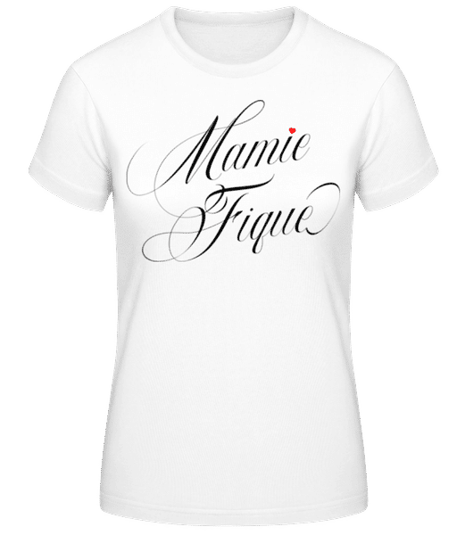 Aperçu: Mamie Fique - T-shirt standard Femme - Blanc - Devant