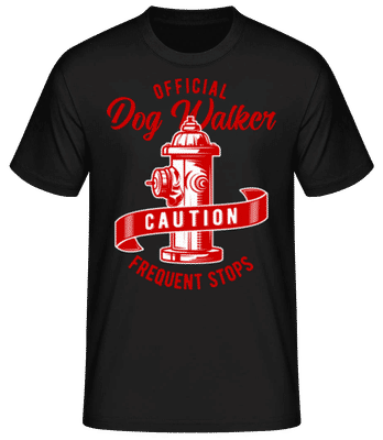 Official Dog Walker - Männer T-Shirt B&C - Schwarz - Vorne
