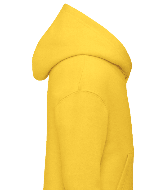 Aperçu: Sweat à capuche standard pour enfant - Jaune - Droite