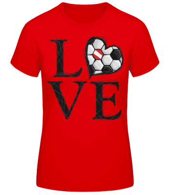 Football Amour Austriche - T-shirt standard Femme - Rouge - Devant