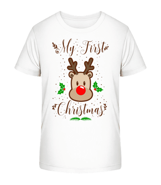 Aperçu: Mon Premier Noël - T-shirt bio Enfant Stanley Stella 2.0 - Blanc - Devant