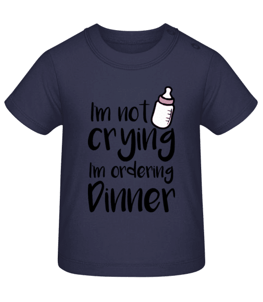 Aperçu: I'm Not Crying - T-shirt Bébé - Bleu marine - Devant