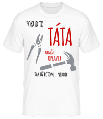 Pánské basic tričko - Bílá - Napřed