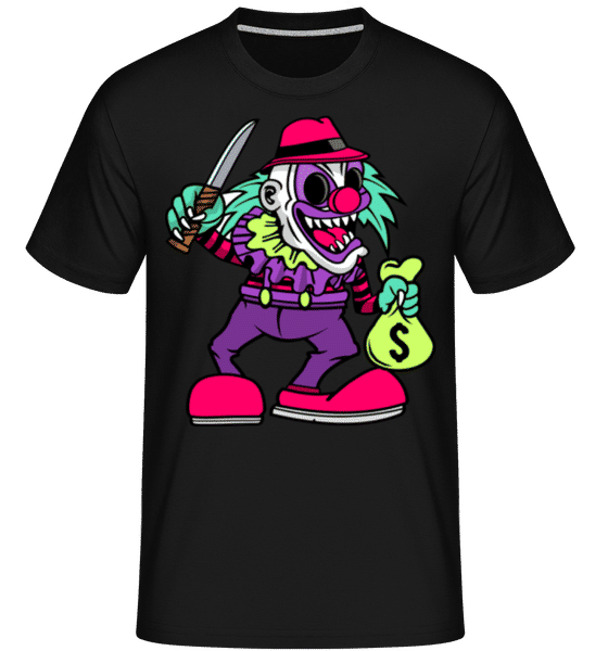 Aperçu: Mad Clown -  T-Shirt Shirtinator homme - Noir - Devant