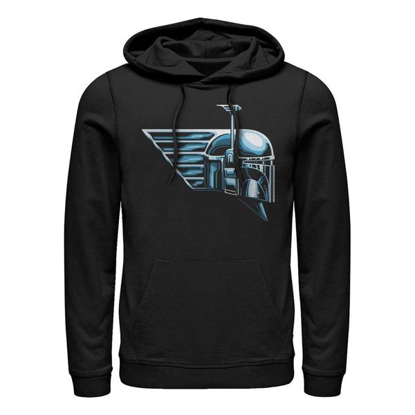 Aperçu: Star Wars - Book of Boba Fett - Boba Fett Chrome Boba Helmet - Unisex Sweat à capuche - Noir - Devant