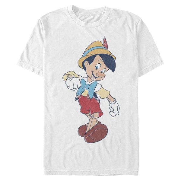 Disney - Pinocchio - Pinocchio Vintage - Homme T-shirt - Blanc - Devant