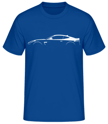 'Jaguar F-Type SVR' Silhouette - T-shirt standard Homme - Bleu royal - Devant