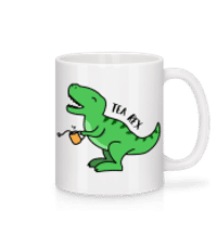 Tea Rex - Mug en céramique blanc - Blanc - Devant