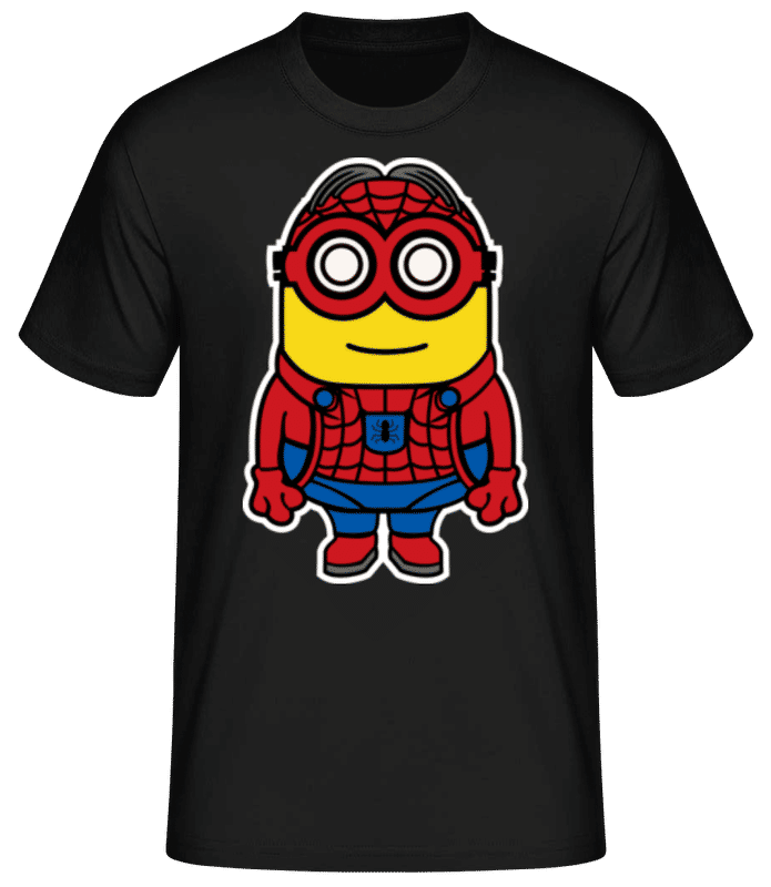 Náhled: Minion Spiderman - Pánské basic tričko - Černá - Napřed