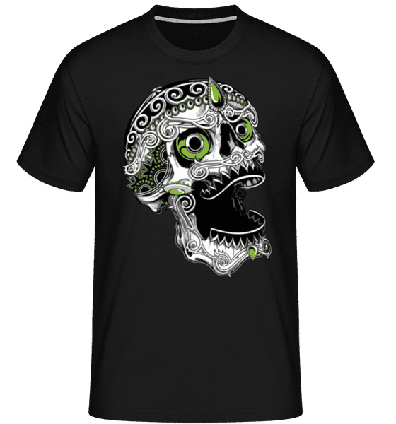 Aperçu: Crâne Cool -  T-Shirt Shirtinator homme - Noir - Devant
