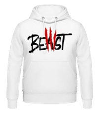Beast - Sweat à capuche Homme - Blanc - Devant