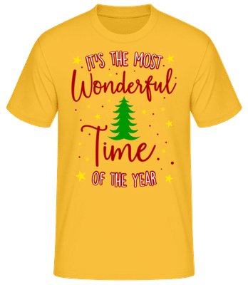 The Most Wonderful Time Of The Year - Men's Basic T-Shirt - Golden yellow - Front