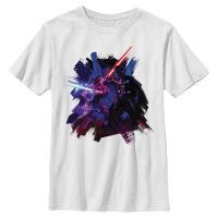 Star Wars - Obi-Wan Kenobi - Obi-Wan Kenobi & Darth Vader Painted Duel - Kids T-Shirt - White - Front