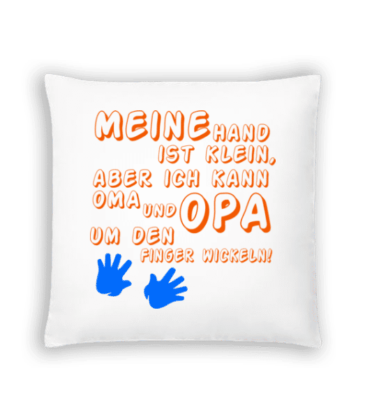 Vorschau: Oma Und Opa Lieben Mich - Kissen - Weiß - Vorne