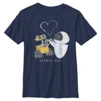 Pixar - Wall-E - Wall-e Sparks Fly - Kinder T-Shirt - Marine - Vorne