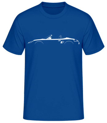 'Porsche Boxster (986)' Silhouette - T-shirt standard Homme - Bleu royal - Devant