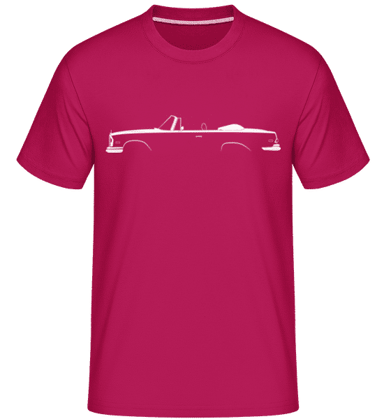 Preview: 'Mercedes-Benz 280SE Cabrio' Silhouette - Shirtinator Men's T-Shirt - Magenta - Front
