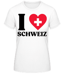 I Love Schweiz · Frauen Basic T-Shirt