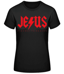 Jesus Highway To Heaven · Frauen Basic T-Shirt