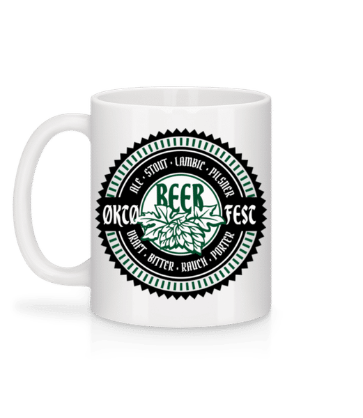 Aperçu: Oktoberfest Beer - Mug en céramique blanc - Blanc - Derrière