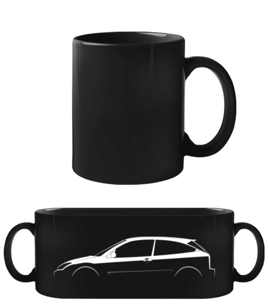 Aperçu: 'Ford Focus SVT Mk I' Silhouette - Tasse Noire - Noir - Devant