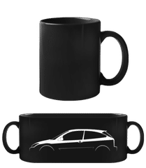 'Ford Focus SVT Mk I' Silhouette · Schwarze Tasse