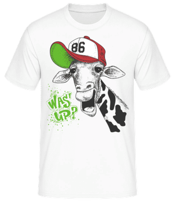 What's up? - Männer Basic T-Shirt - Weiß - Vorne