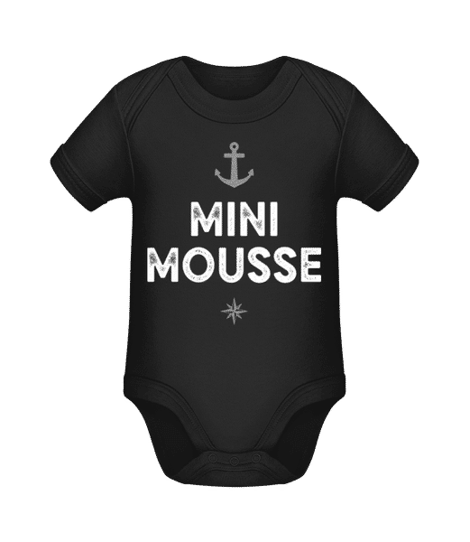 Aperçu: Mini Mousse - Body manches courtes bio - Noir - Devant