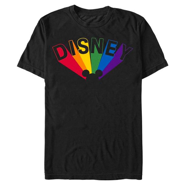 Aperçu: Disney Classics - Mickey Mouse - Mickey Prisma Ears - Pride - Homme T-shirt - Noir - Devant