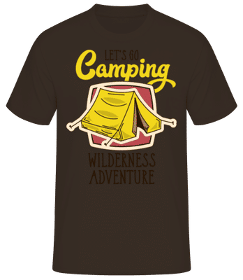 Let's Go Camping - T-shirt standard Homme - Marron - Devant