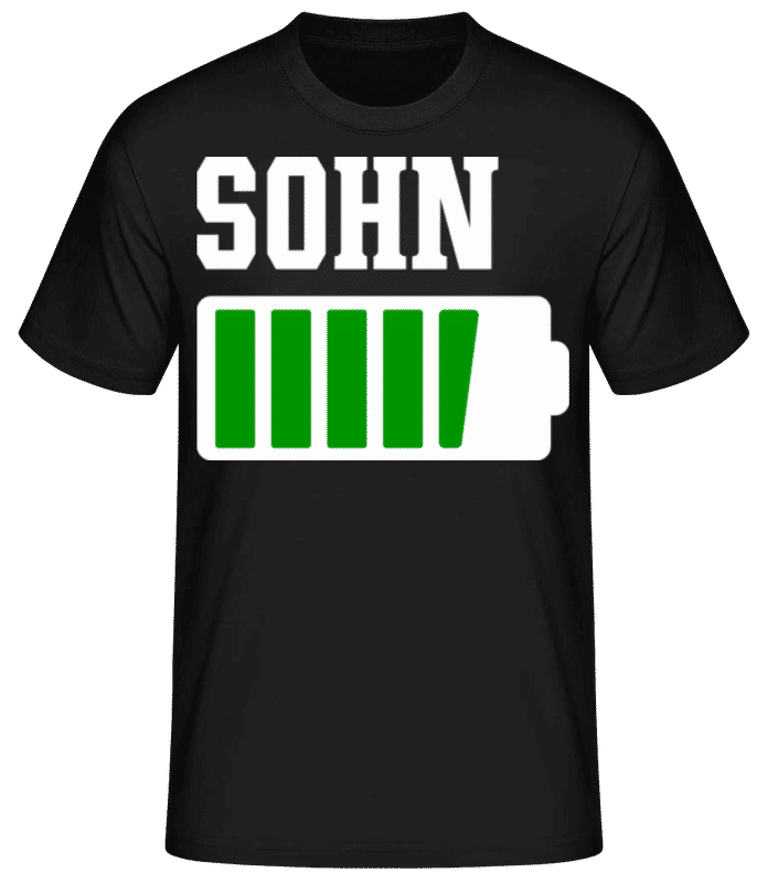 Vorschau: Sohn - Männer Basic T-Shirt - Schwarz - Vorne