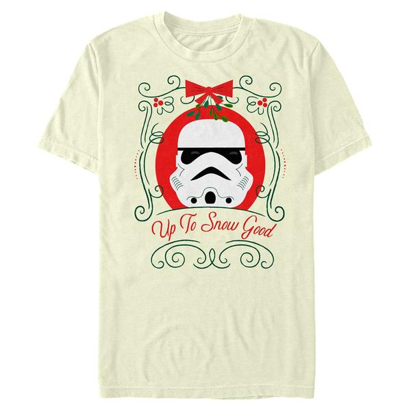 Aperçu: Star Wars - Stormtrooper Snow Good - Christmas - Homme T-shirt - Crème - Devant