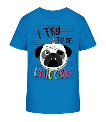Unicorn Dog - Kinder Bio T-Shirt Stanley Stella 2.0 - Royalblau - Vorne